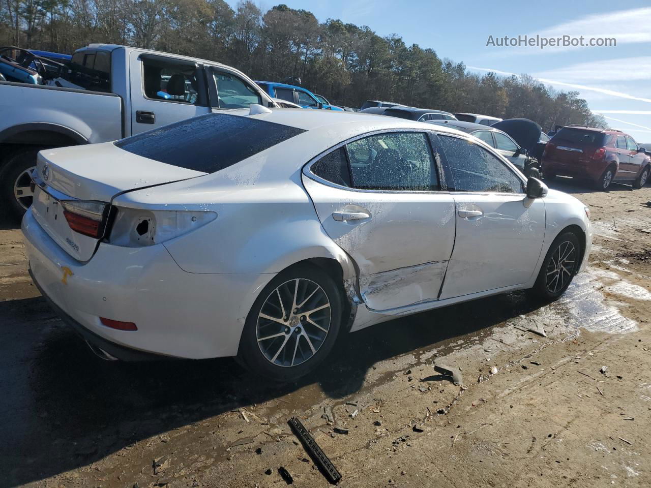 2017 Lexus Es 350 White vin: 58ABK1GG2HU068708