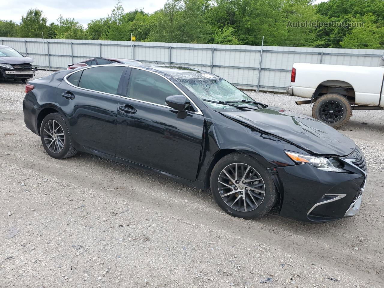 2017 Lexus Es 350 Black vin: 58ABK1GG2HU073410