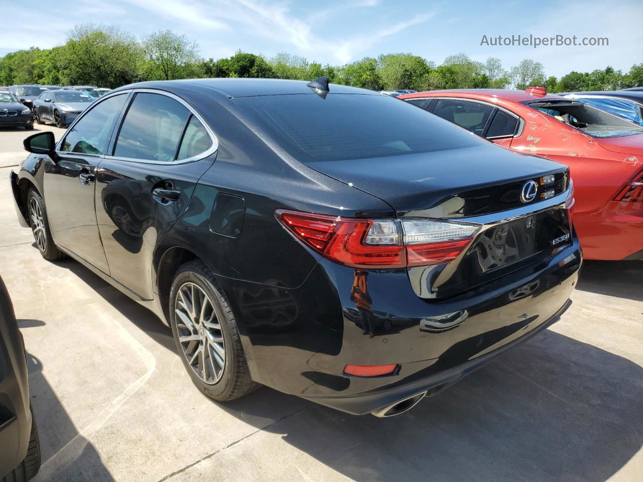 2017 Lexus Es 350 Black vin: 58ABK1GG2HU075044