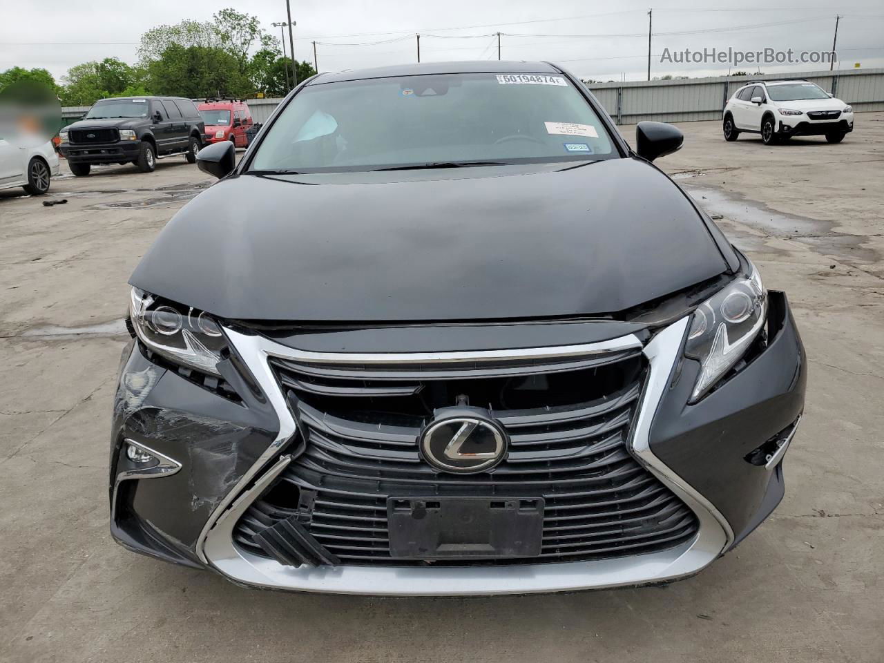 2017 Lexus Es 350 Black vin: 58ABK1GG2HU075044