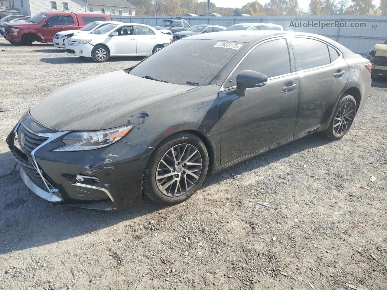 2017 Lexus Es 350 Black vin: 58ABK1GG2HU079143