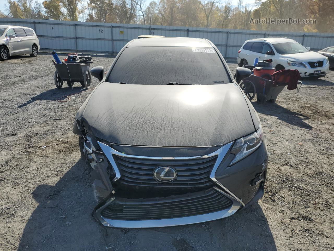 2017 Lexus Es 350 Black vin: 58ABK1GG2HU079143