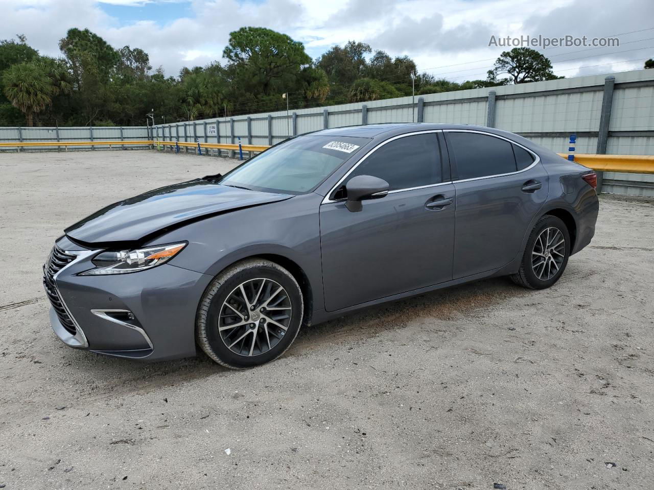 2018 Lexus Es 350 Gray vin: 58ABK1GG2JU080492