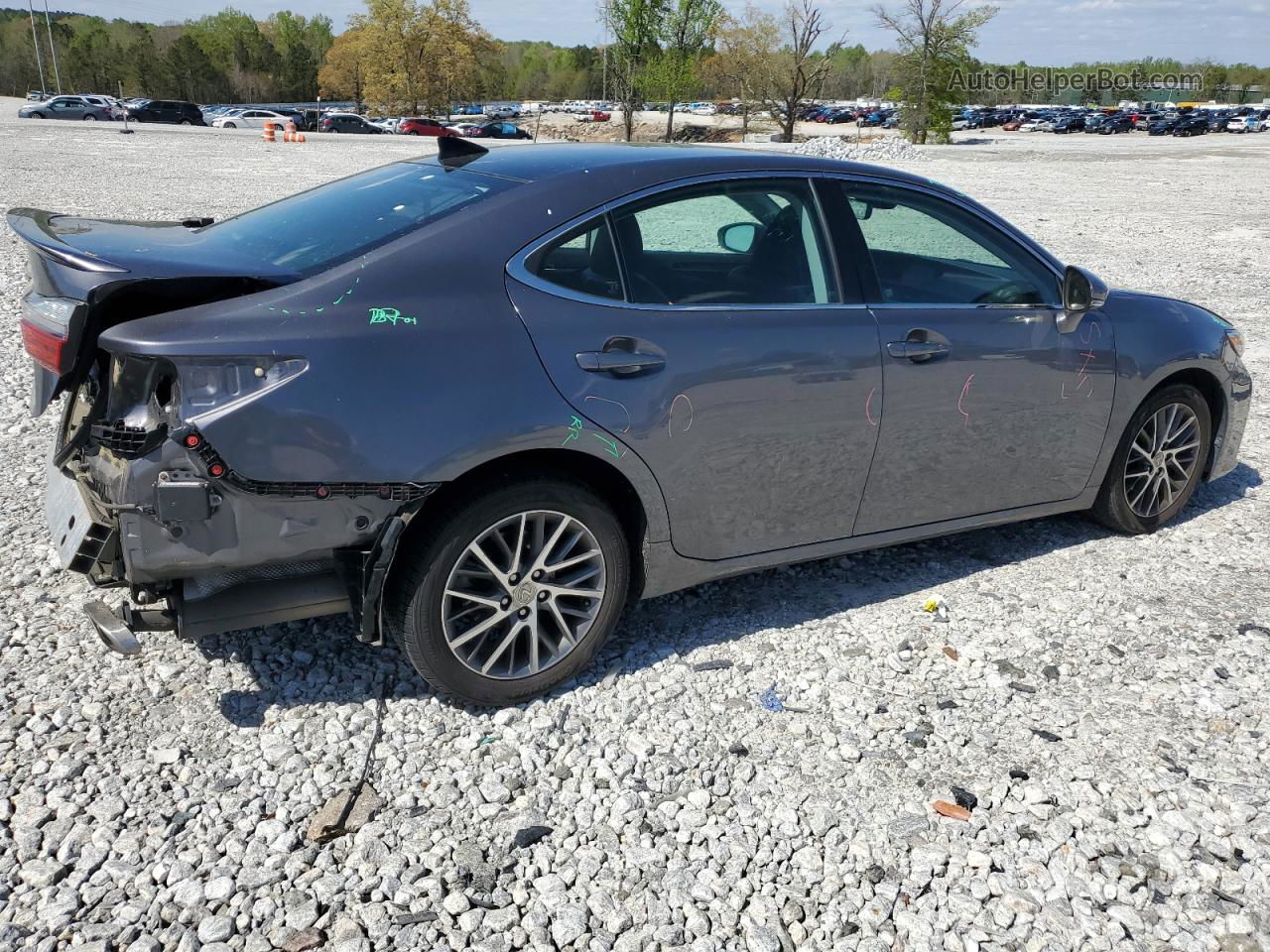 2018 Lexus Es 350 Gray vin: 58ABK1GG2JU080556