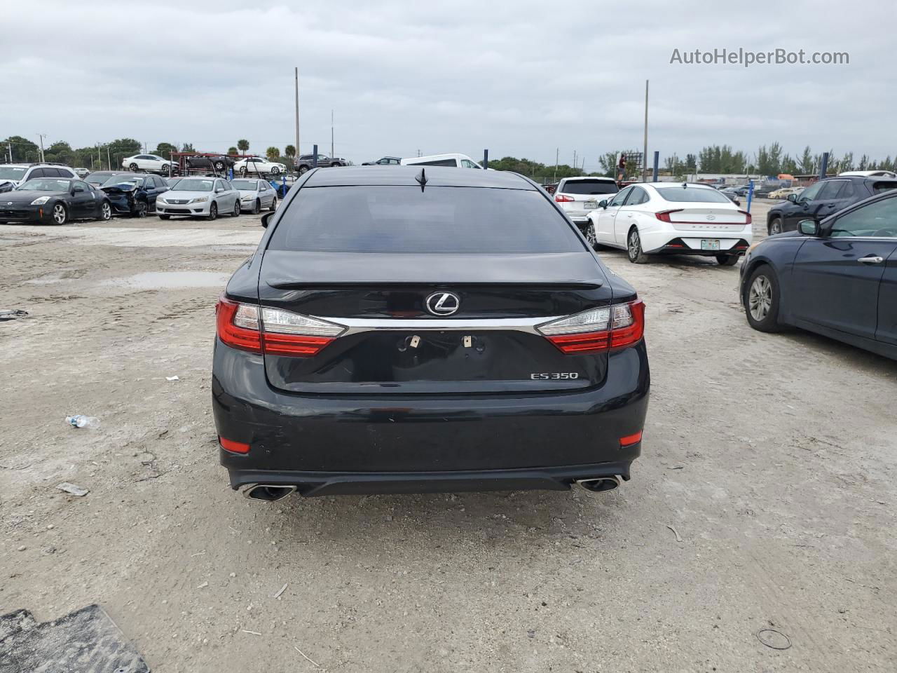 2018 Lexus Es 350 Черный vin: 58ABK1GG2JU081786