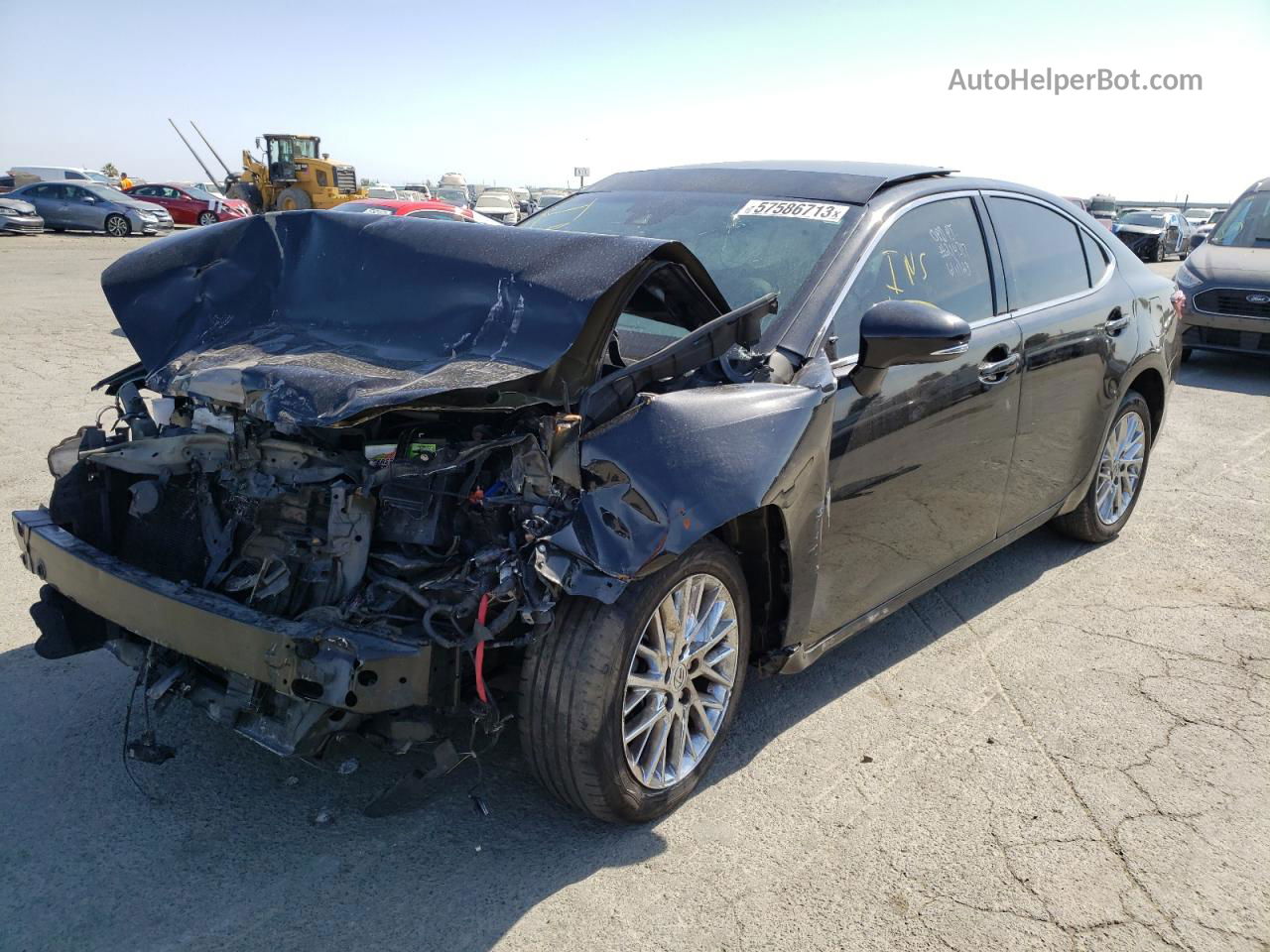 2018 Lexus Es 350 Black vin: 58ABK1GG2JU082369