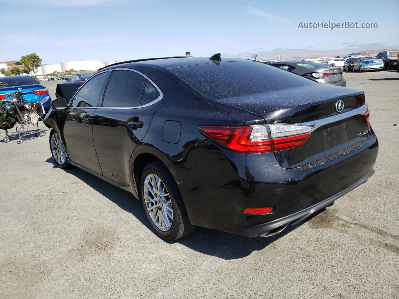 2018 Lexus Es 350 Black vin: 58ABK1GG2JU082369