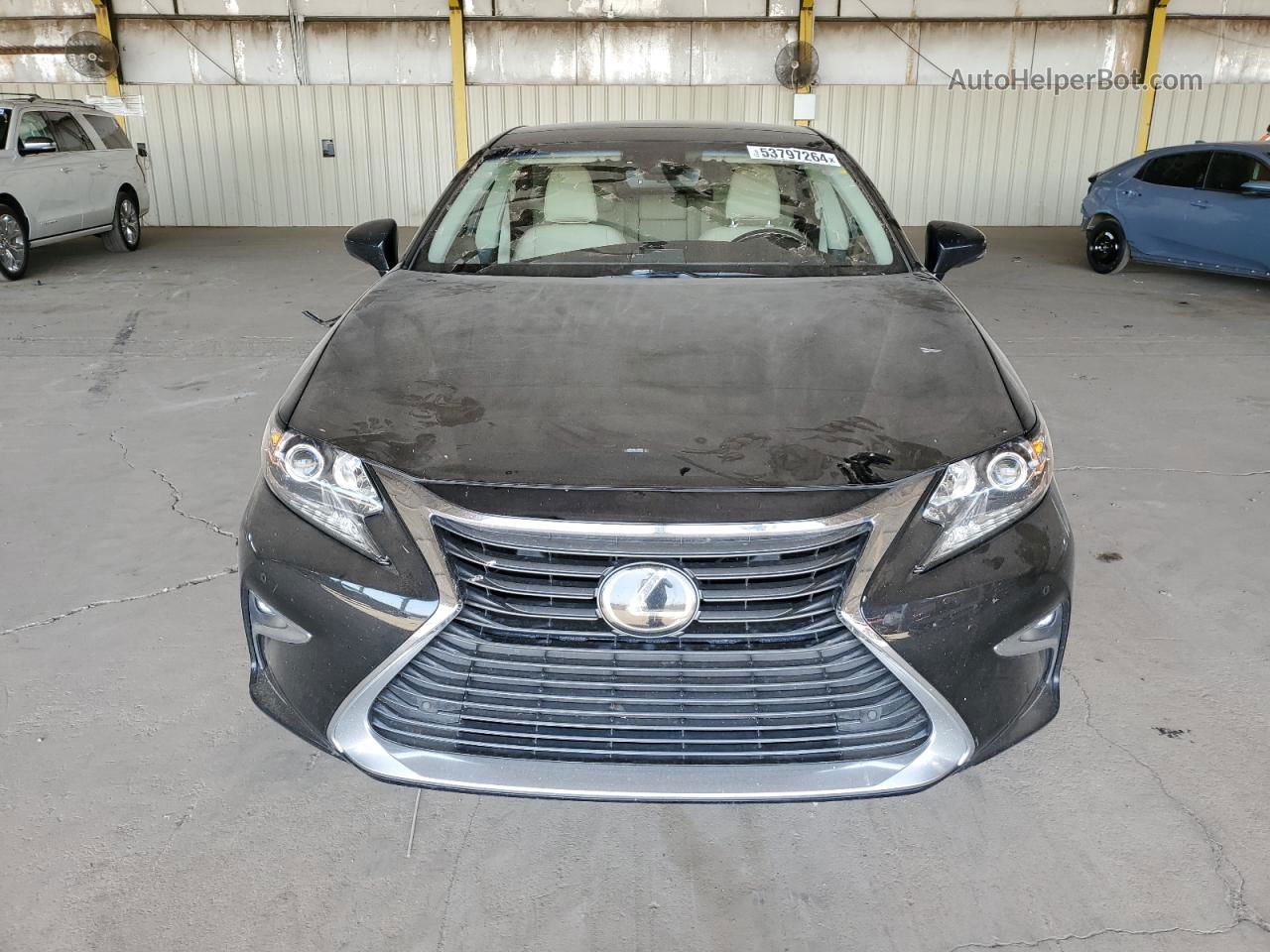 2018 Lexus Es 350 Black vin: 58ABK1GG2JU084106