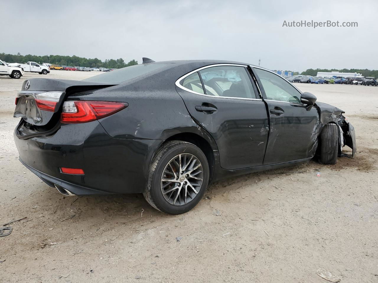 2018 Lexus Es 350 Black vin: 58ABK1GG2JU091332