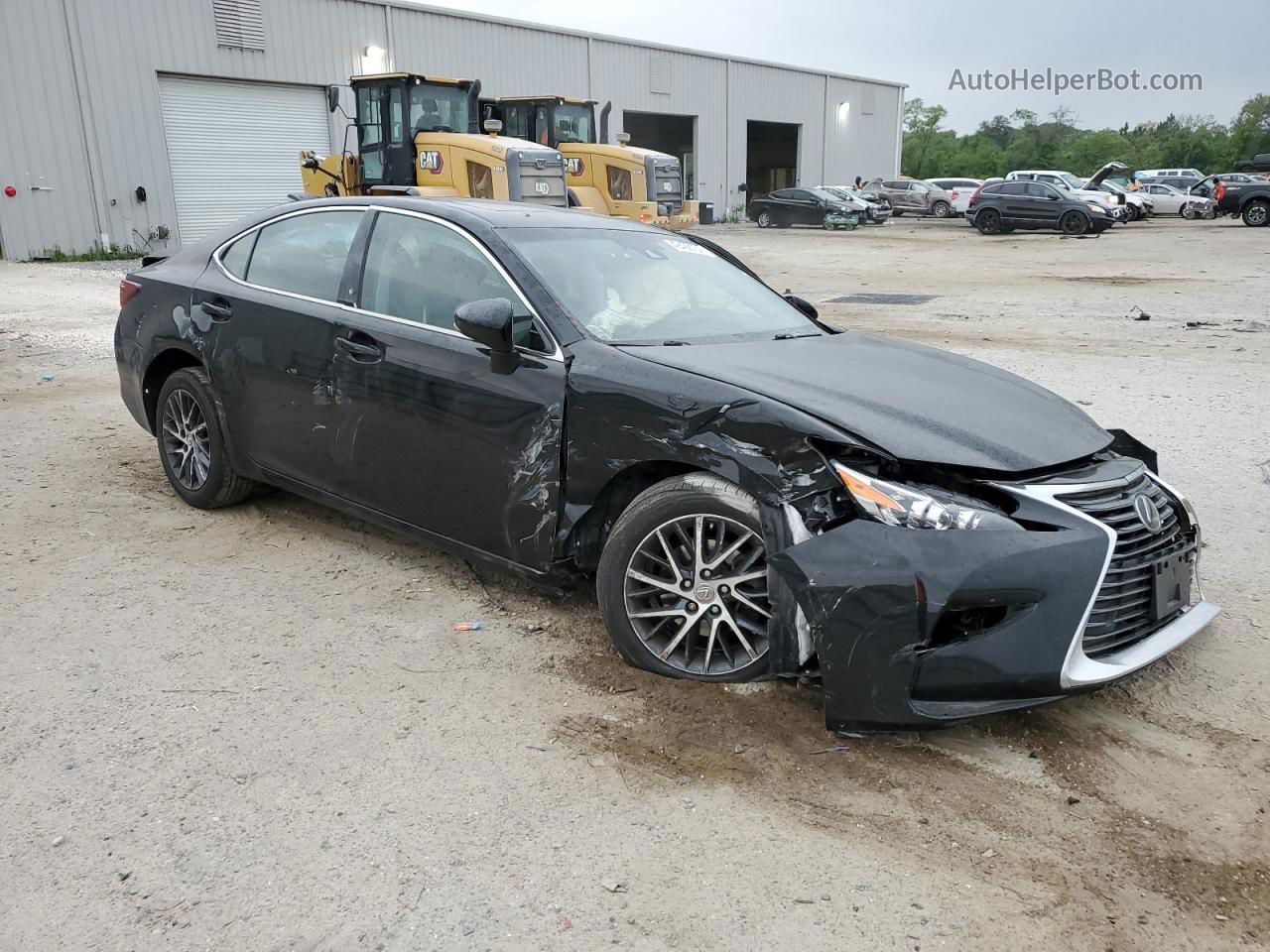 2018 Lexus Es 350 Black vin: 58ABK1GG2JU091332