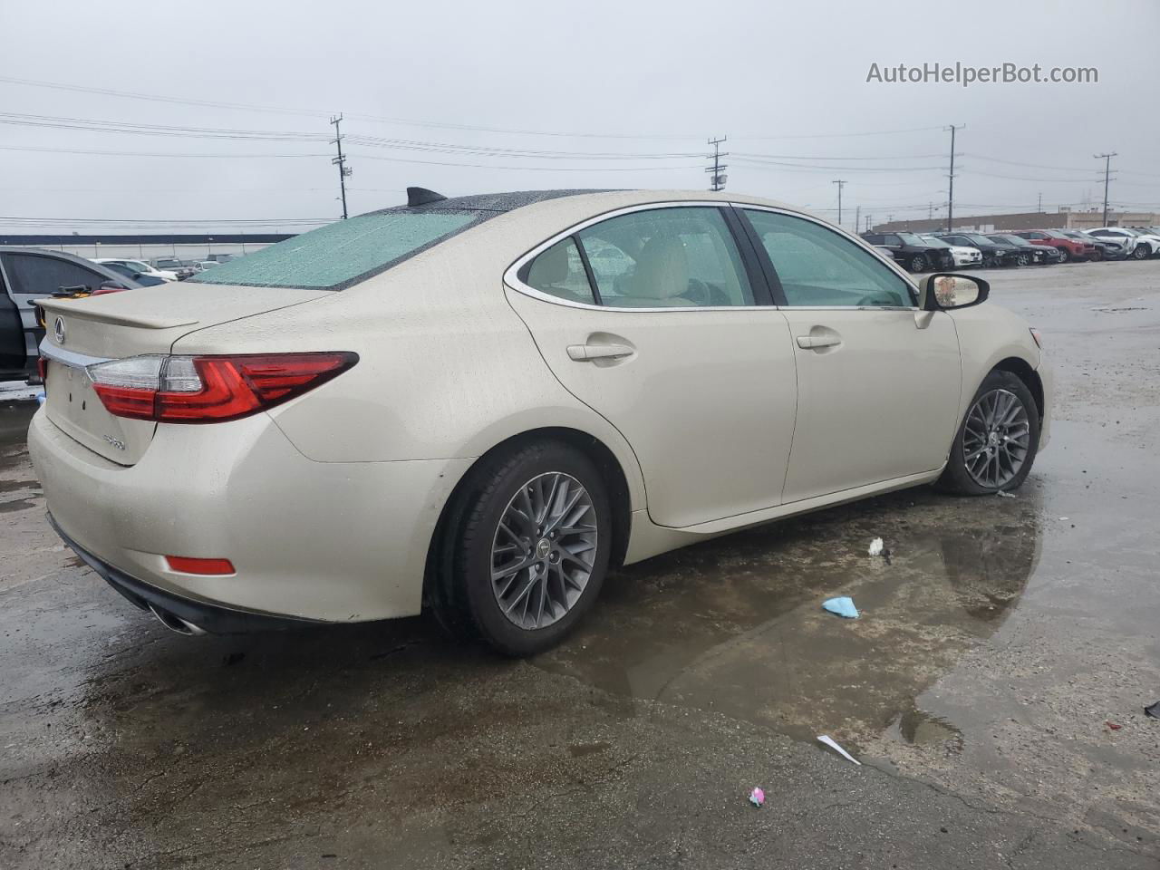 2018 Lexus Es 350 Бежевый vin: 58ABK1GG2JU091802