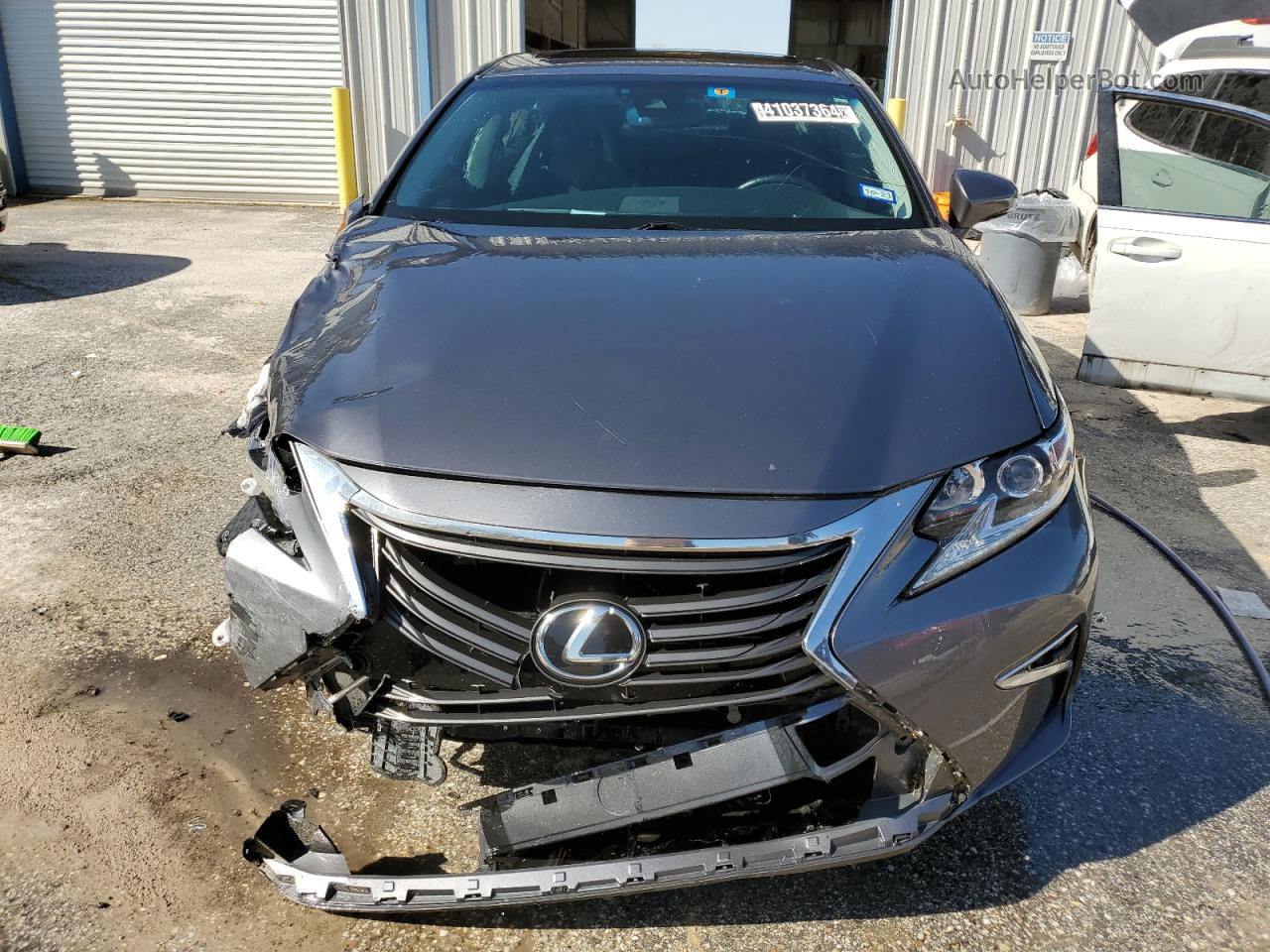 2018 Lexus Es 350 Gray vin: 58ABK1GG2JU093100