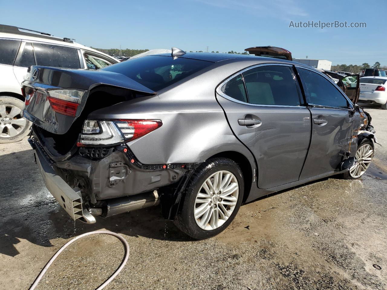 2018 Lexus Es 350 Gray vin: 58ABK1GG2JU093100