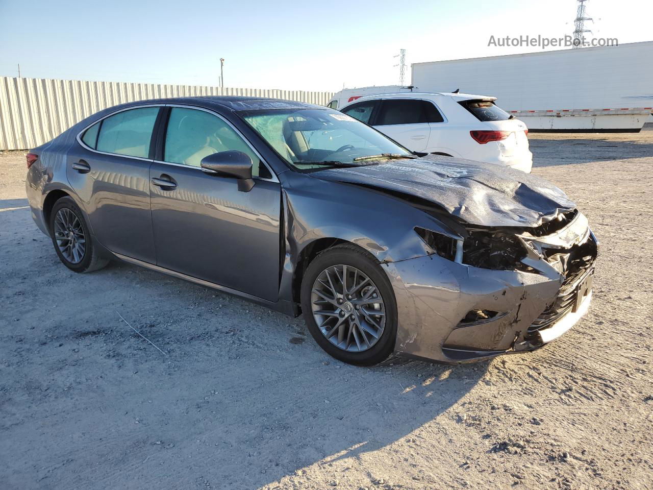 2018 Lexus Es 350 Gray vin: 58ABK1GG2JU101213