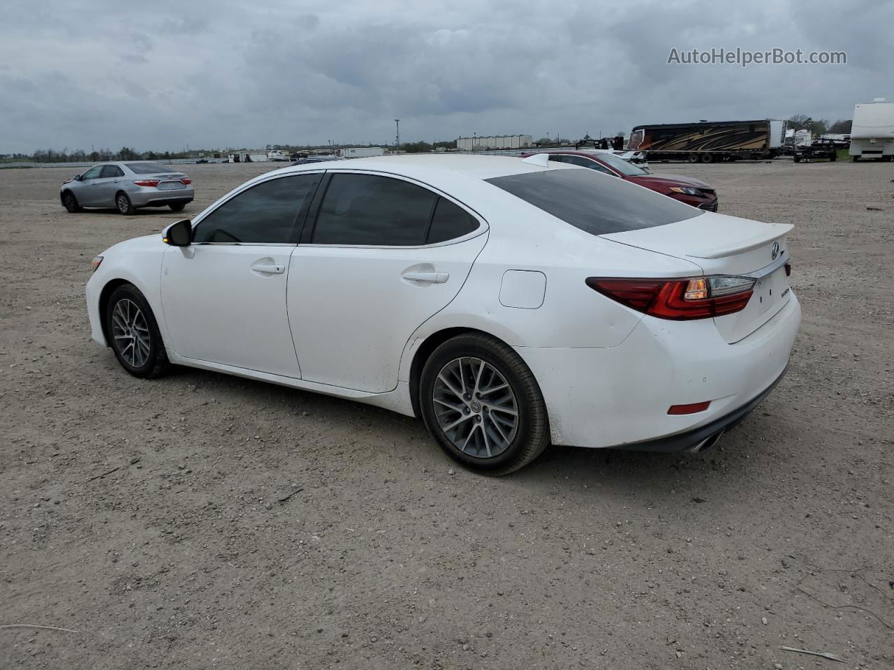 2018 Lexus Es 350 White vin: 58ABK1GG2JU105245