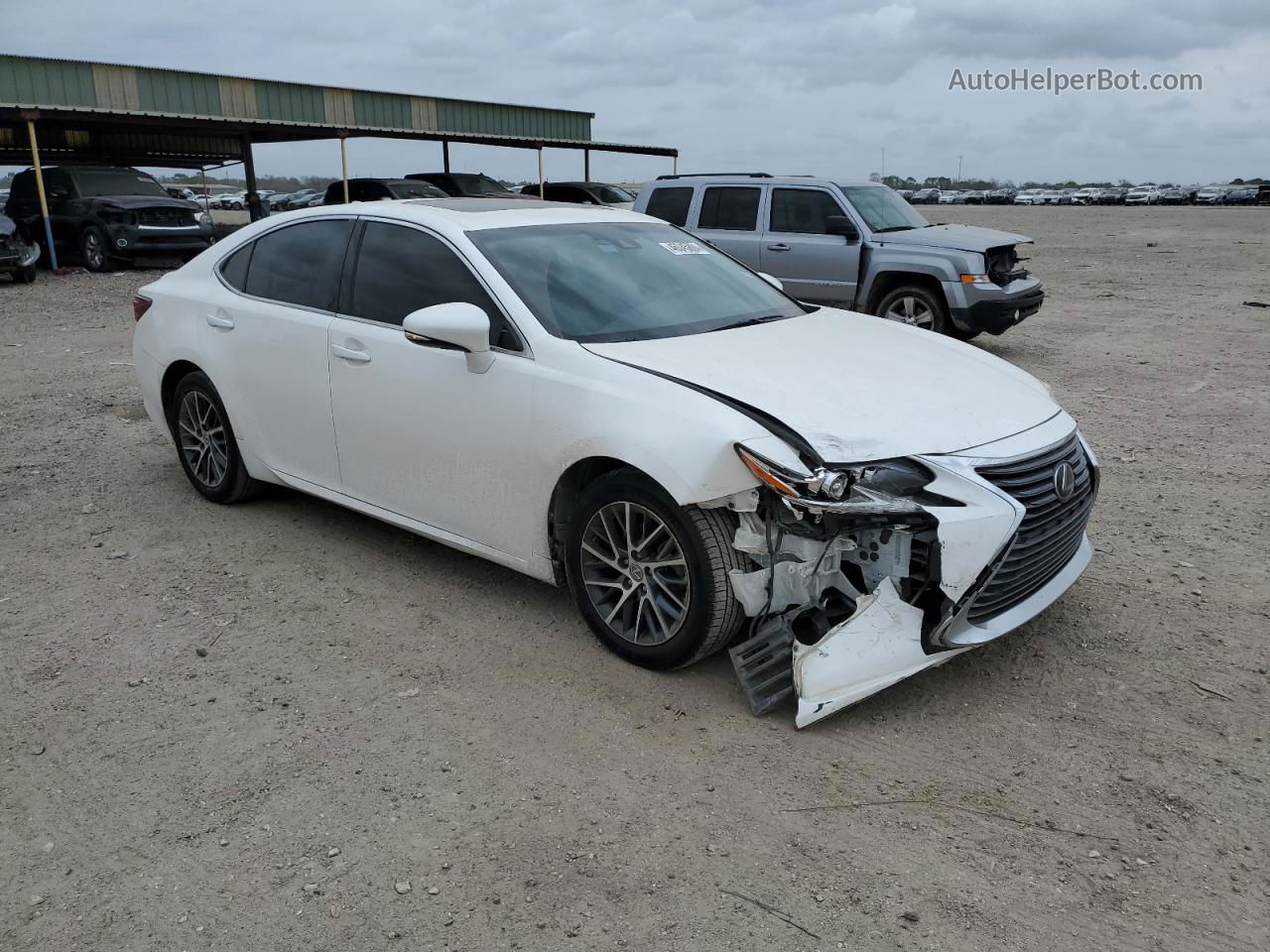 2018 Lexus Es 350 White vin: 58ABK1GG2JU105245