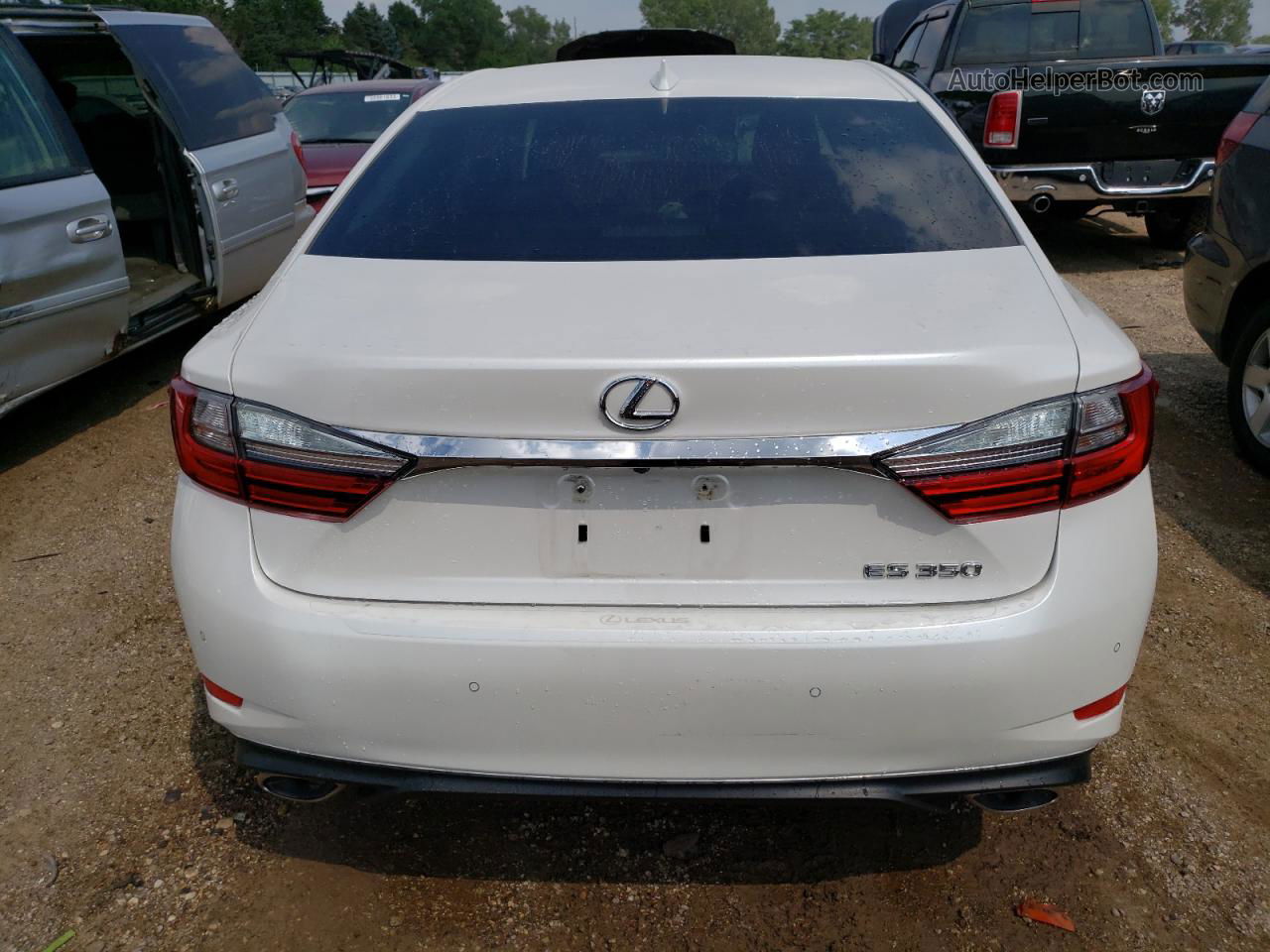 2018 Lexus Es 350 White vin: 58ABK1GG2JU109053