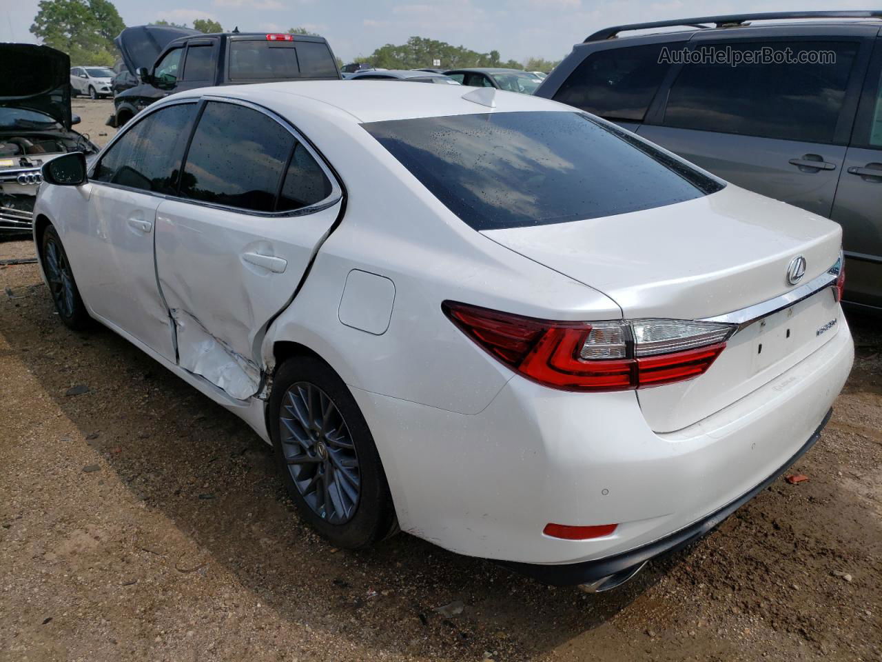 2018 Lexus Es 350 White vin: 58ABK1GG2JU109053