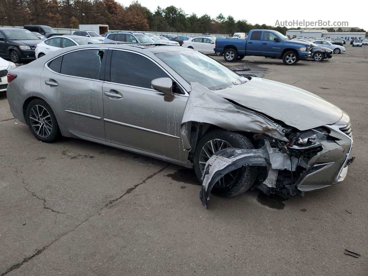 2018 Lexus Es 350 Beige vin: 58ABK1GG2JU110185