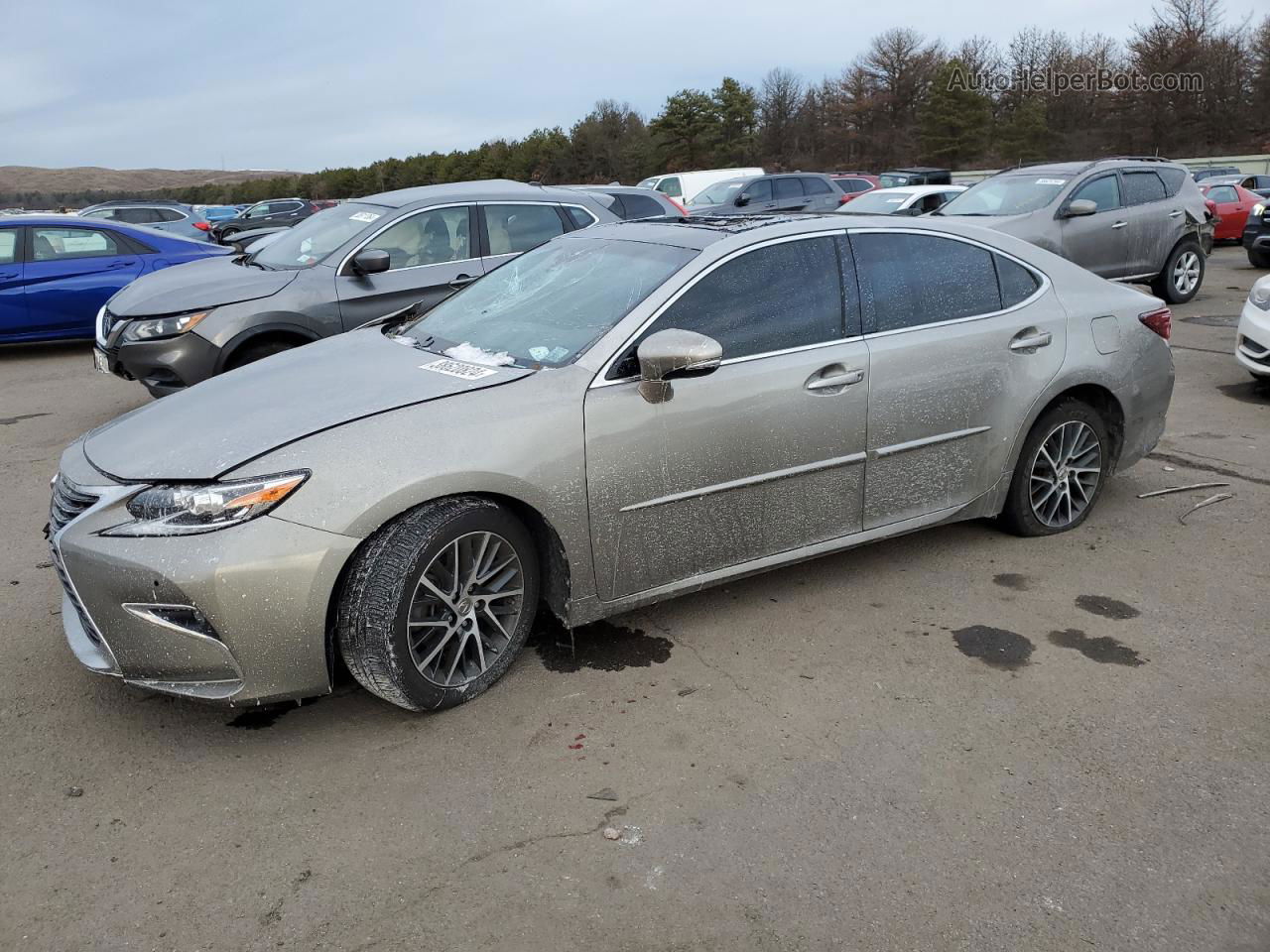 2018 Lexus Es 350 Beige vin: 58ABK1GG2JU110185