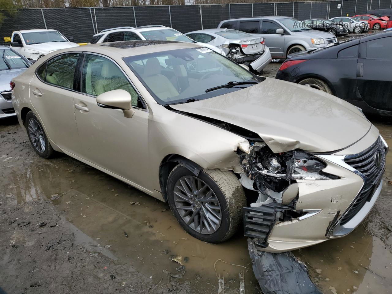 2018 Lexus Es 350 Золотой vin: 58ABK1GG2JU116827