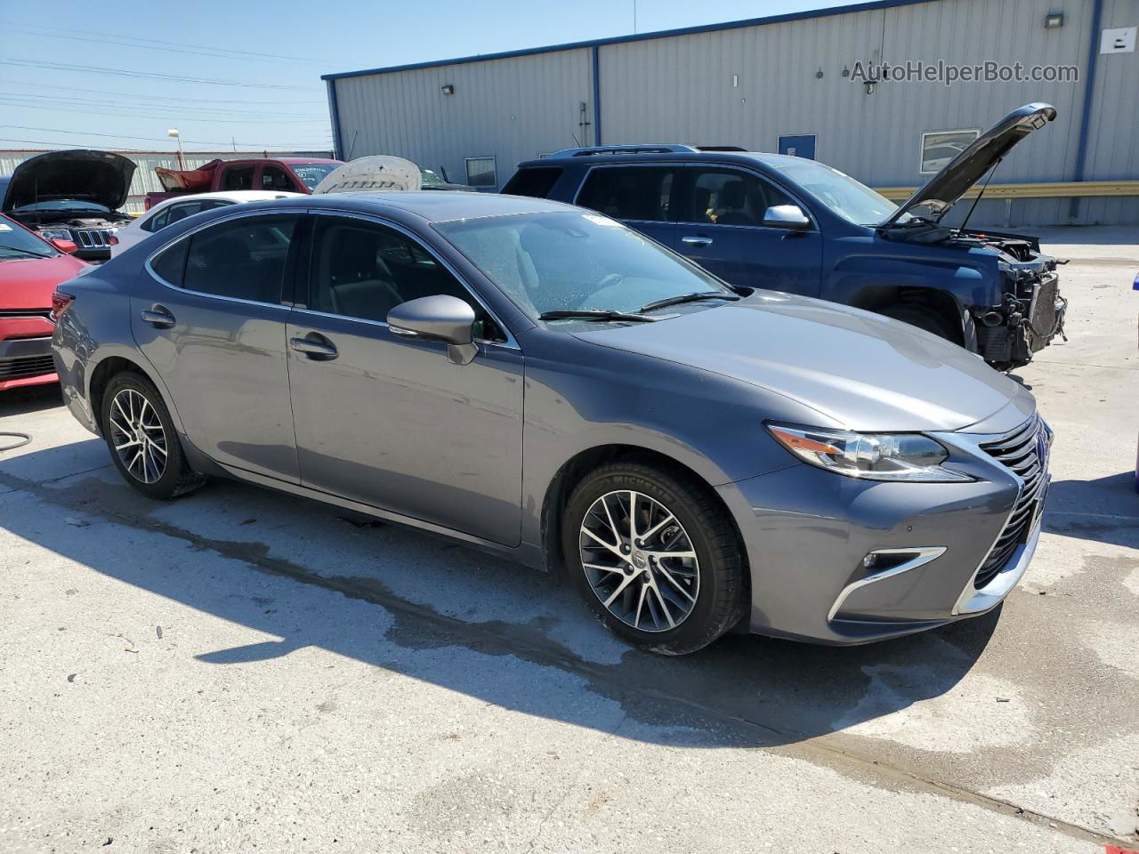 2018 Lexus Es 350 Gray vin: 58ABK1GG2JU117928