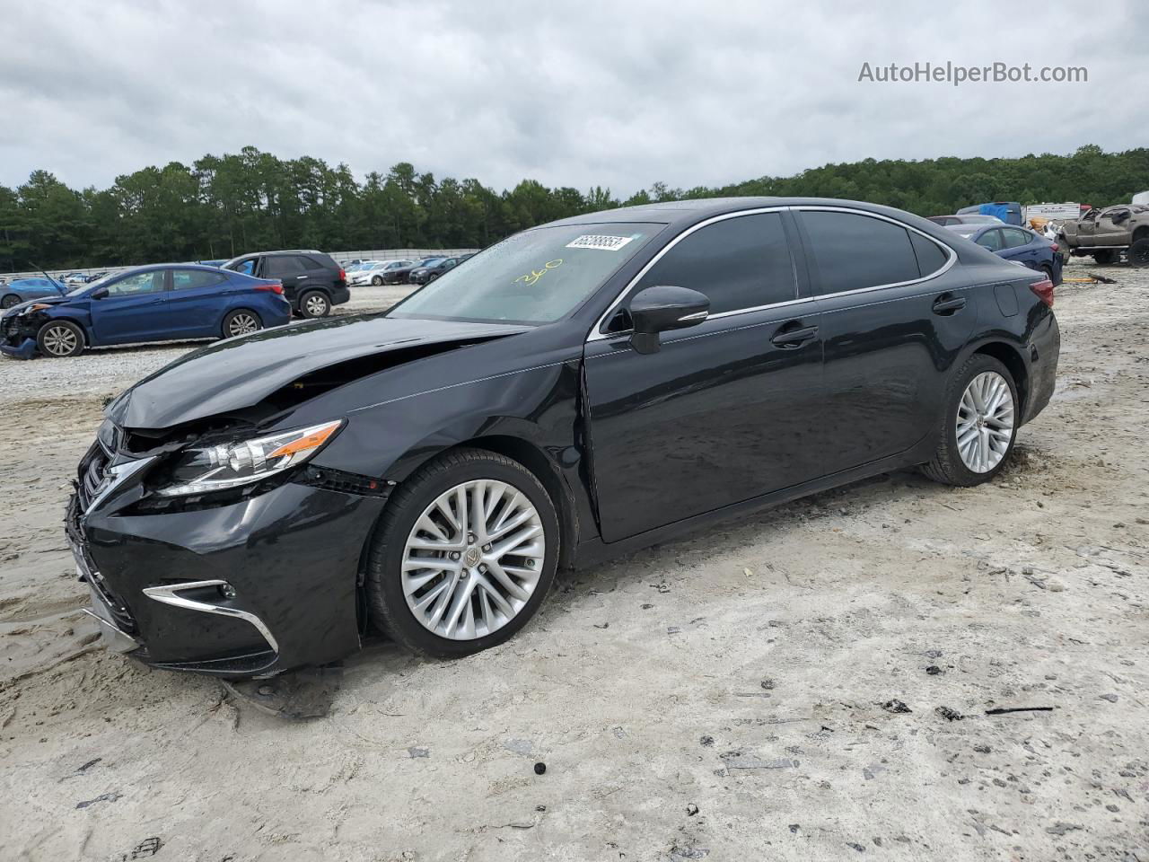 2016 Lexus Es 350 Черный vin: 58ABK1GG3GU006197