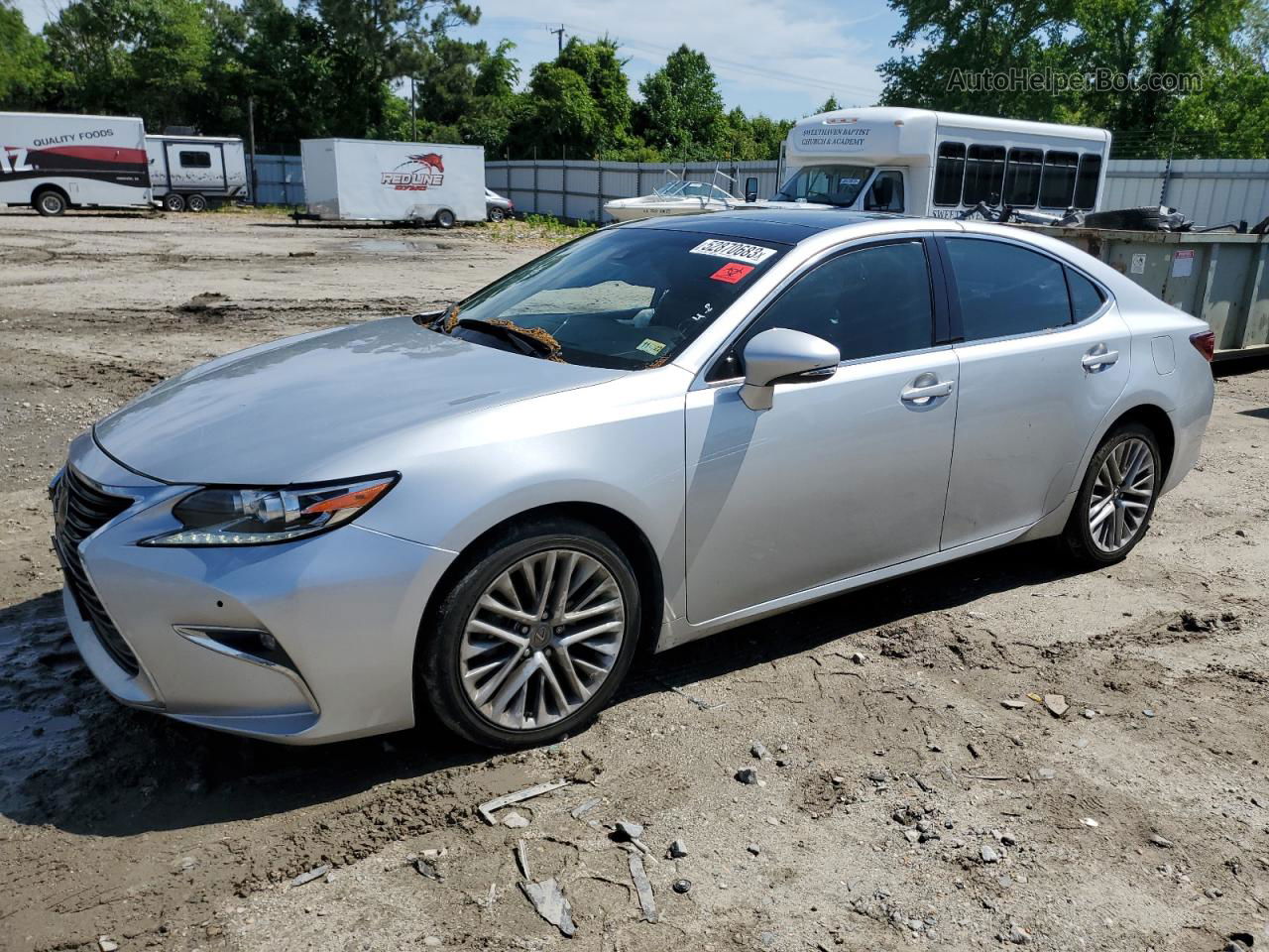 2016 Lexus Es 350 Silver vin: 58ABK1GG3GU011738