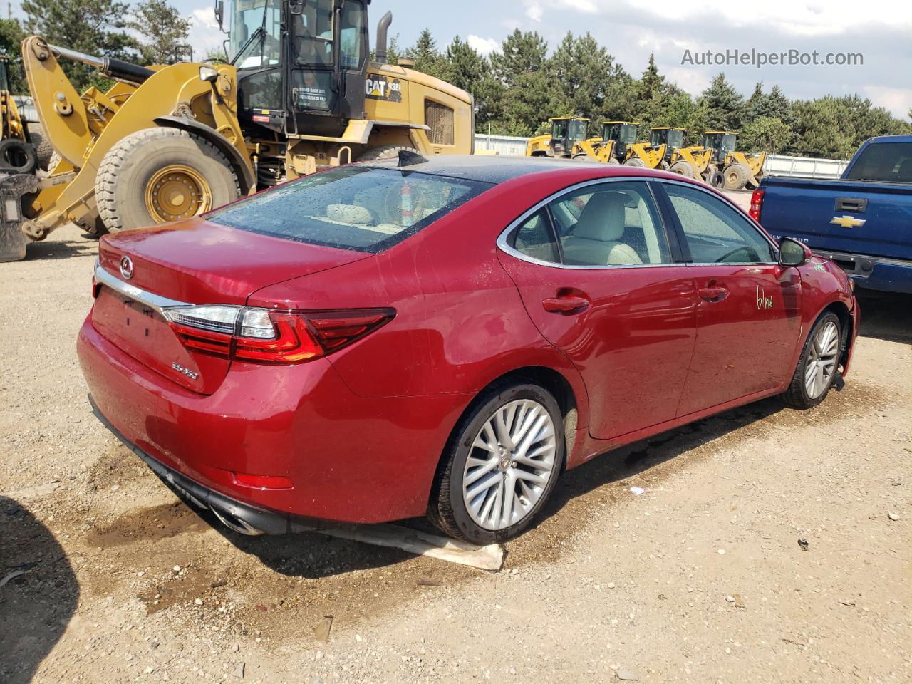 2016 Lexus Es 350 Red vin: 58ABK1GG3GU012467