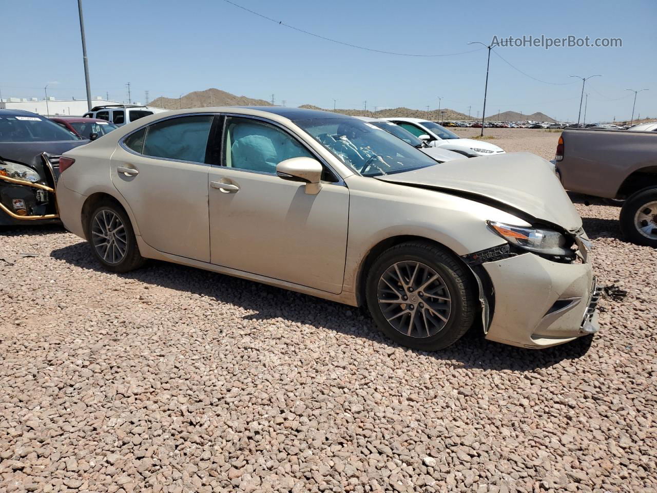 2016 Lexus Es 350 Бежевый vin: 58ABK1GG3GU013845