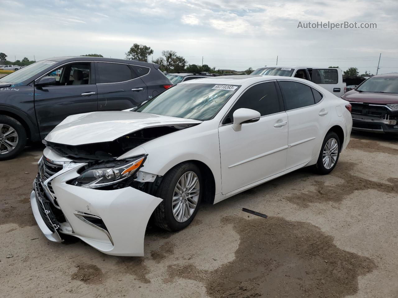 2016 Lexus Es 350 White vin: 58ABK1GG3GU017930