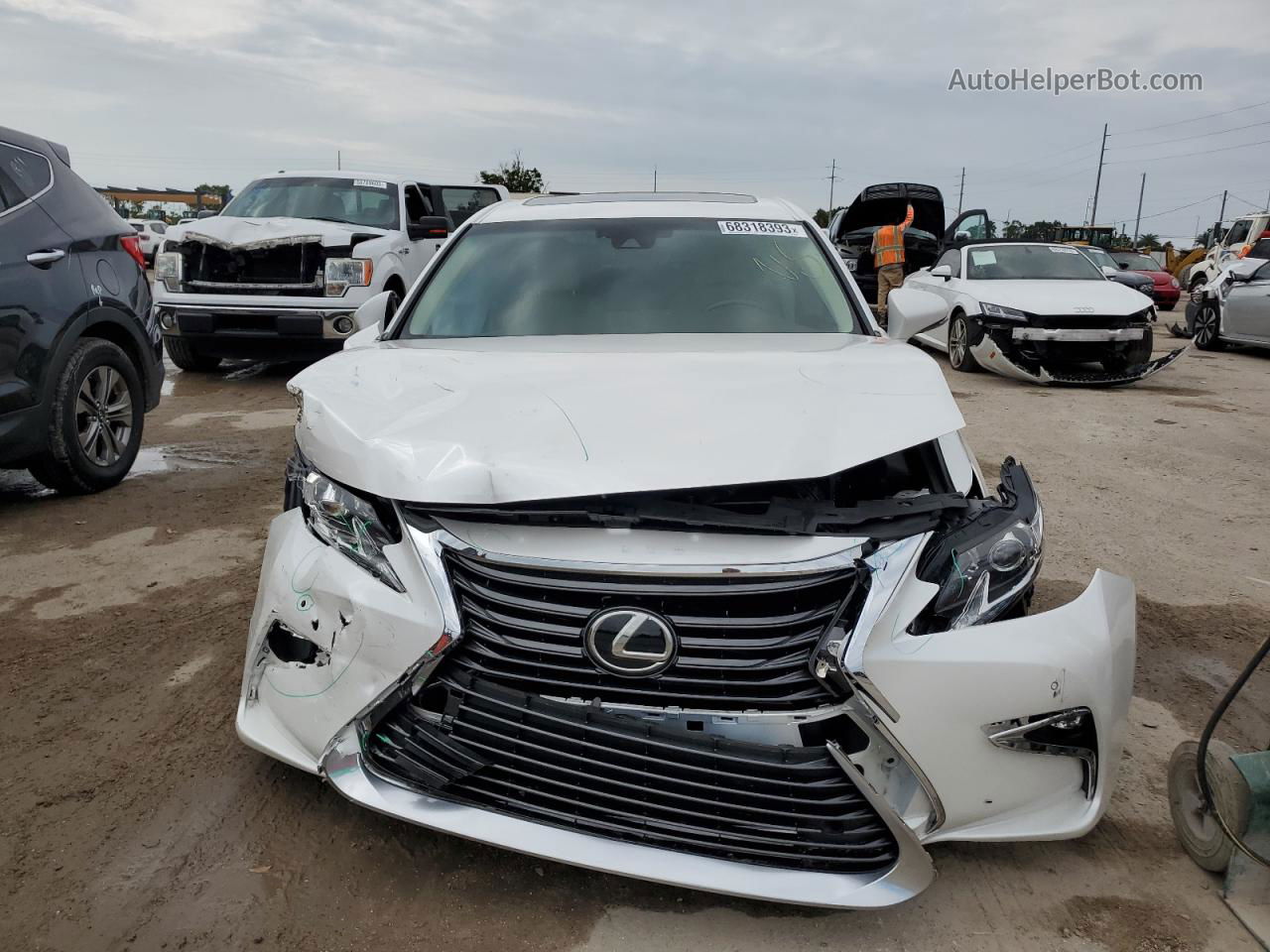 2016 Lexus Es 350 White vin: 58ABK1GG3GU017930