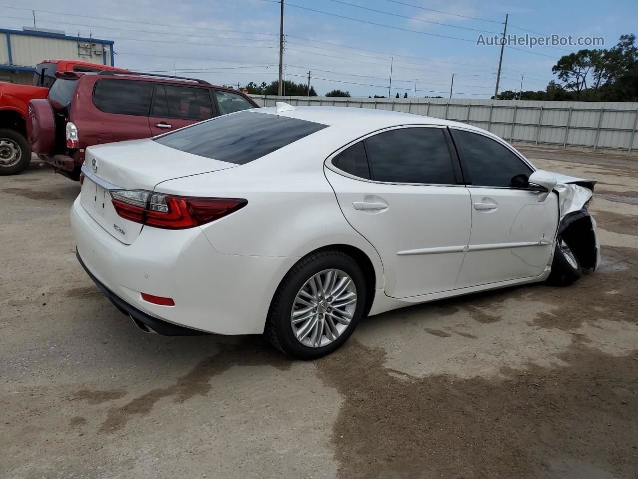 2016 Lexus Es 350 White vin: 58ABK1GG3GU017930