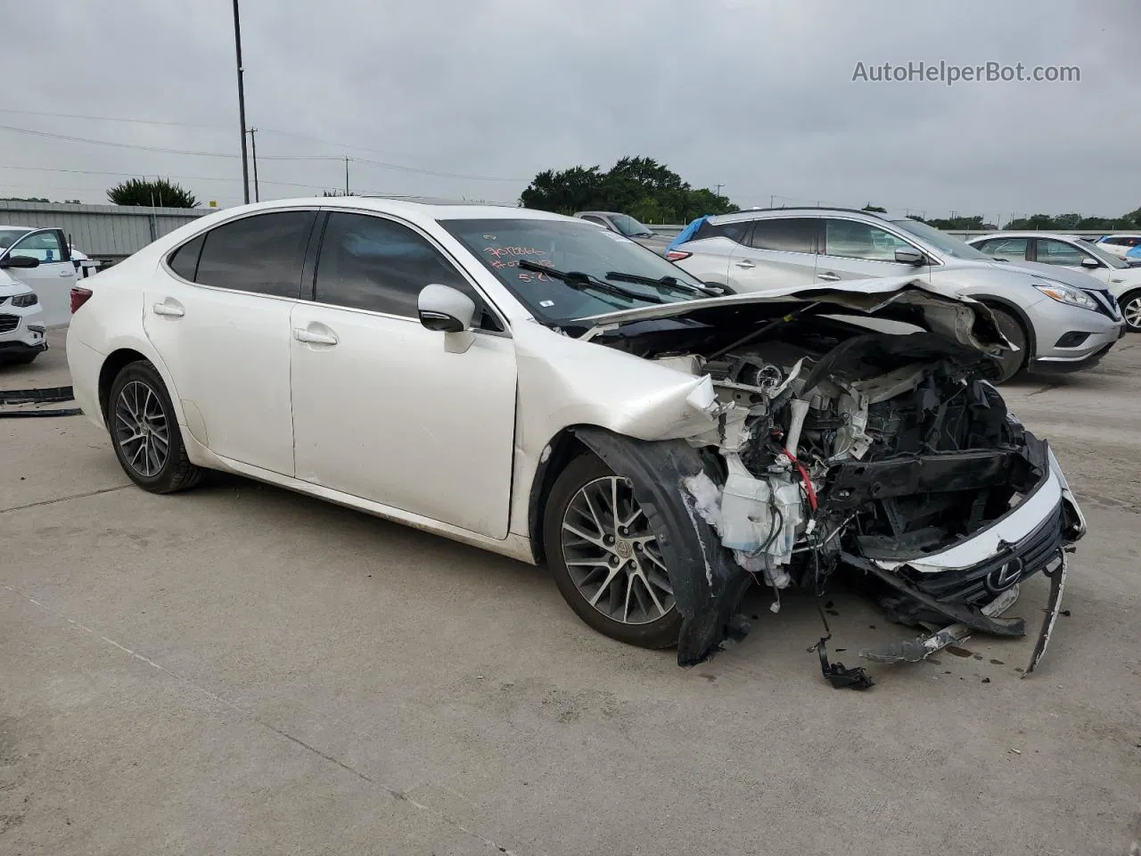 2016 Lexus Es 350 White vin: 58ABK1GG3GU022318