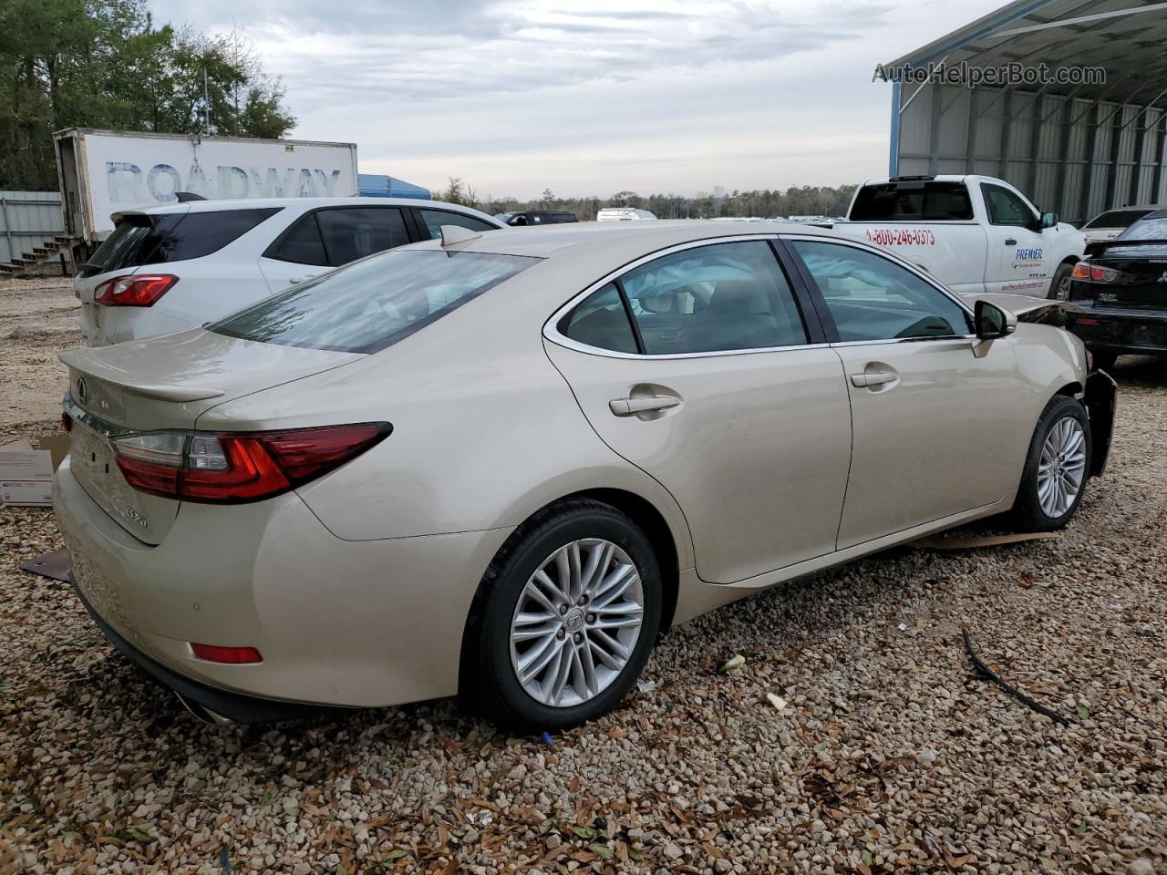 2017 Lexus Es 350 Beige vin: 58ABK1GG3HU044305