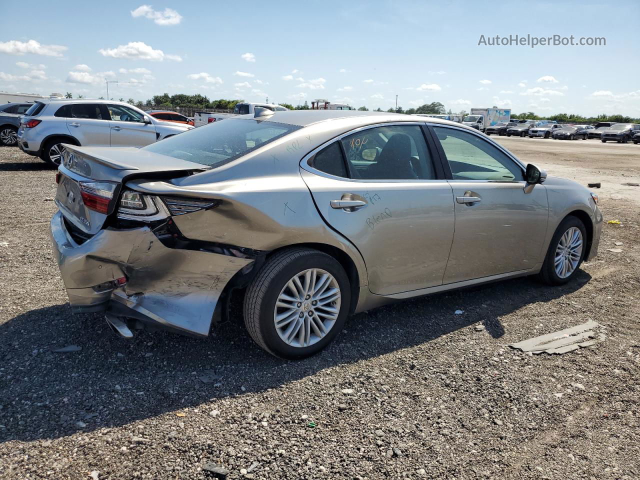 2017 Lexus Es 350 Silver vin: 58ABK1GG3HU047284