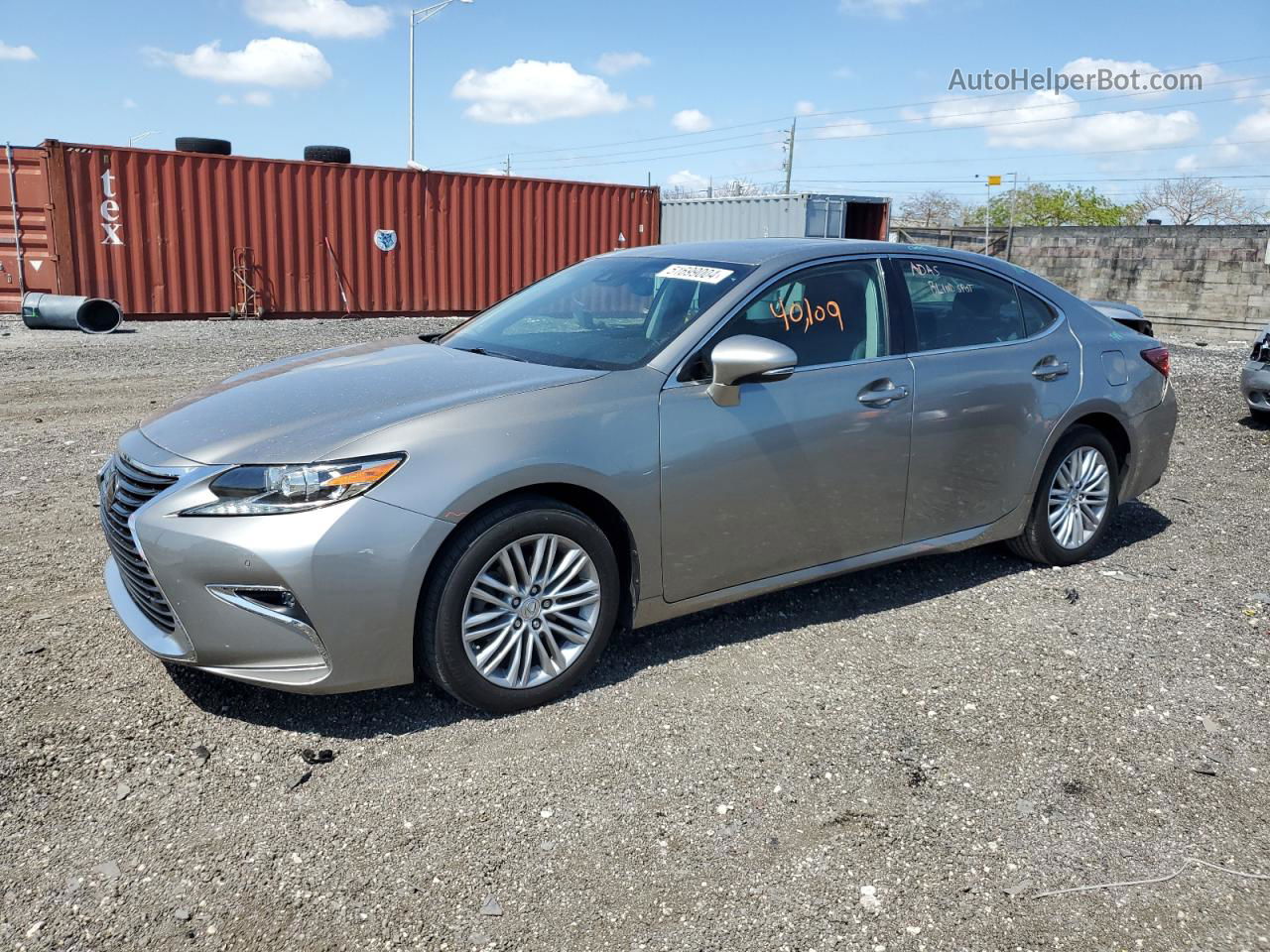 2017 Lexus Es 350 Silver vin: 58ABK1GG3HU047284