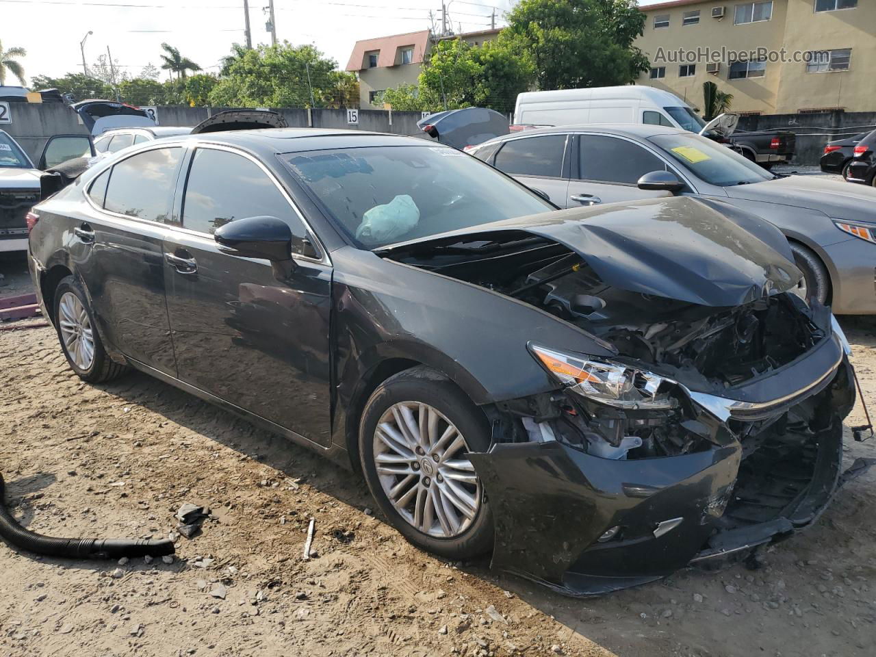 2017 Lexus Es 350 Black vin: 58ABK1GG3HU049326