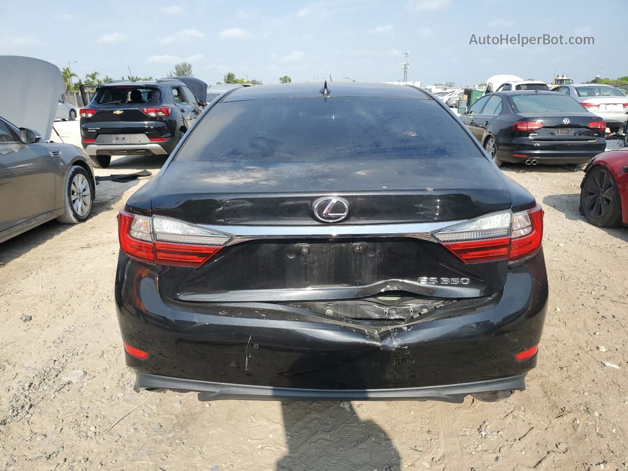 2017 Lexus Es 350 Black vin: 58ABK1GG3HU049326