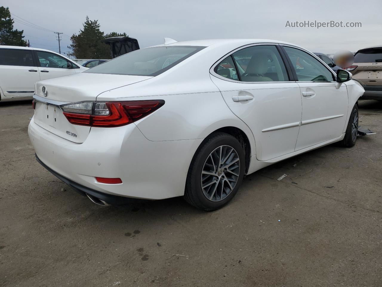 2017 Lexus Es 350 White vin: 58ABK1GG3HU049617