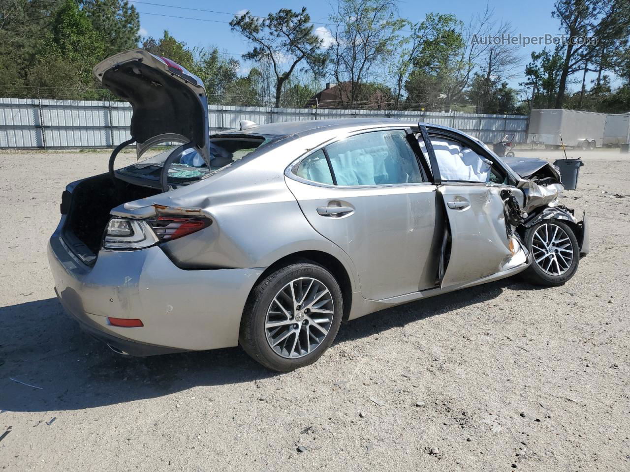 2017 Lexus Es 350 Silver vin: 58ABK1GG3HU058687