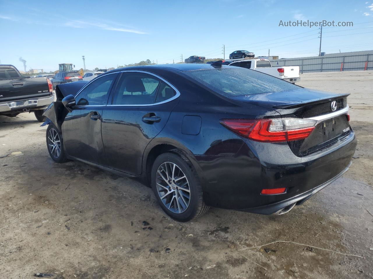 2017 Lexus Es 350 Black vin: 58ABK1GG3HU061475