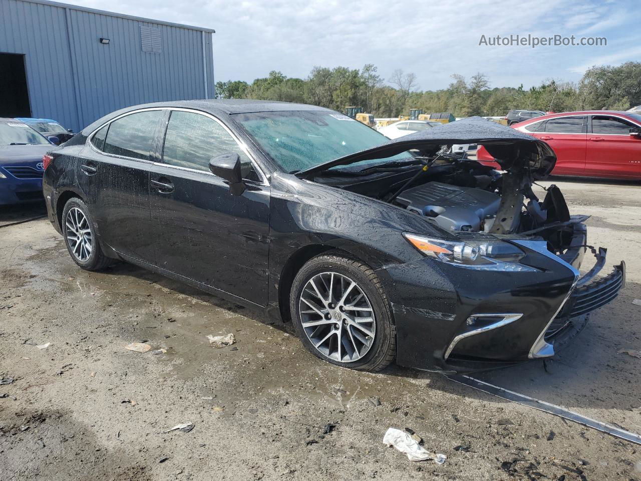 2017 Lexus Es 350 Black vin: 58ABK1GG3HU061475