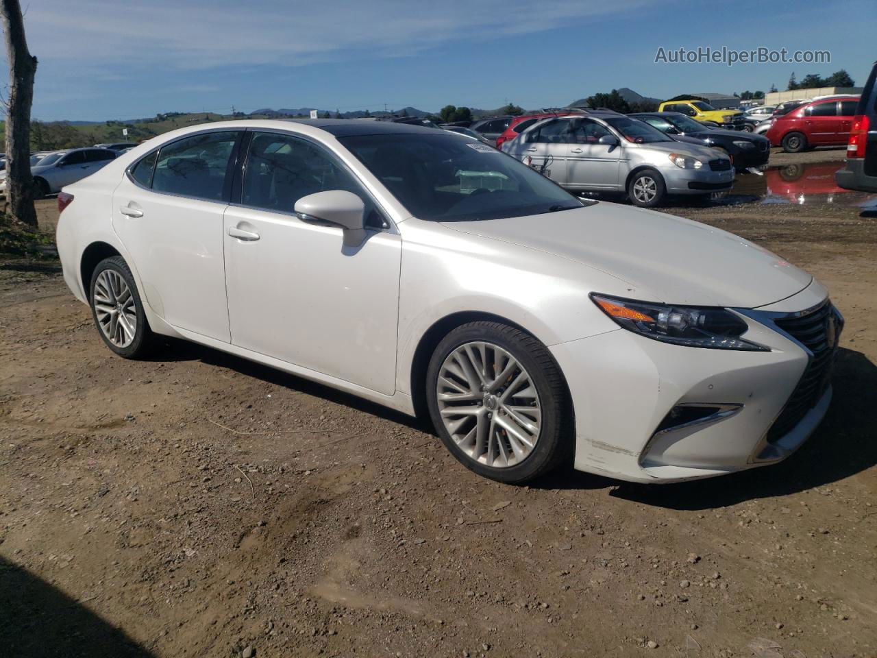 2017 Lexus Es 350 White vin: 58ABK1GG3HU064800