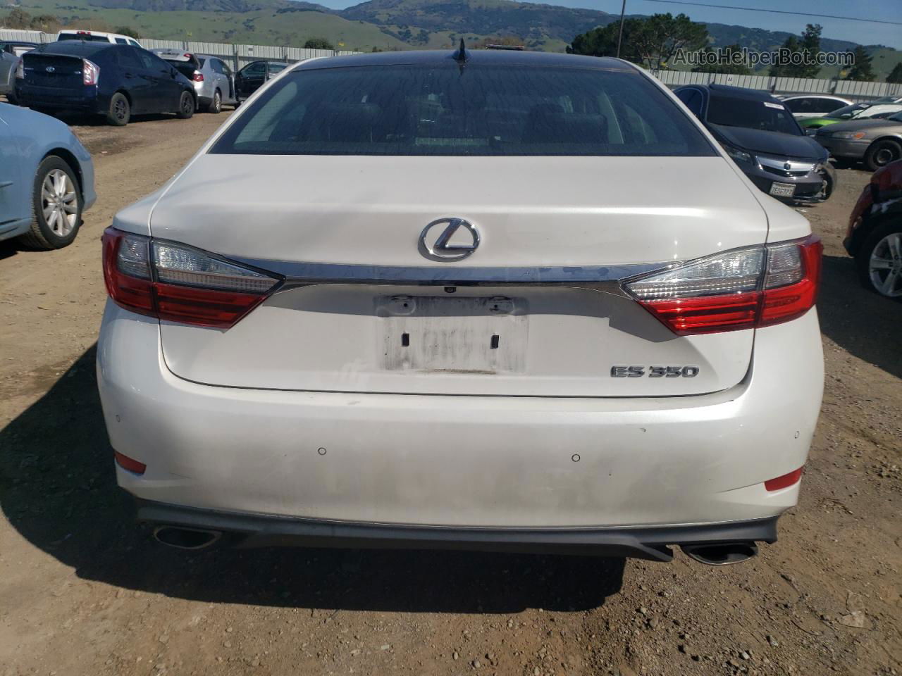 2017 Lexus Es 350 White vin: 58ABK1GG3HU064800