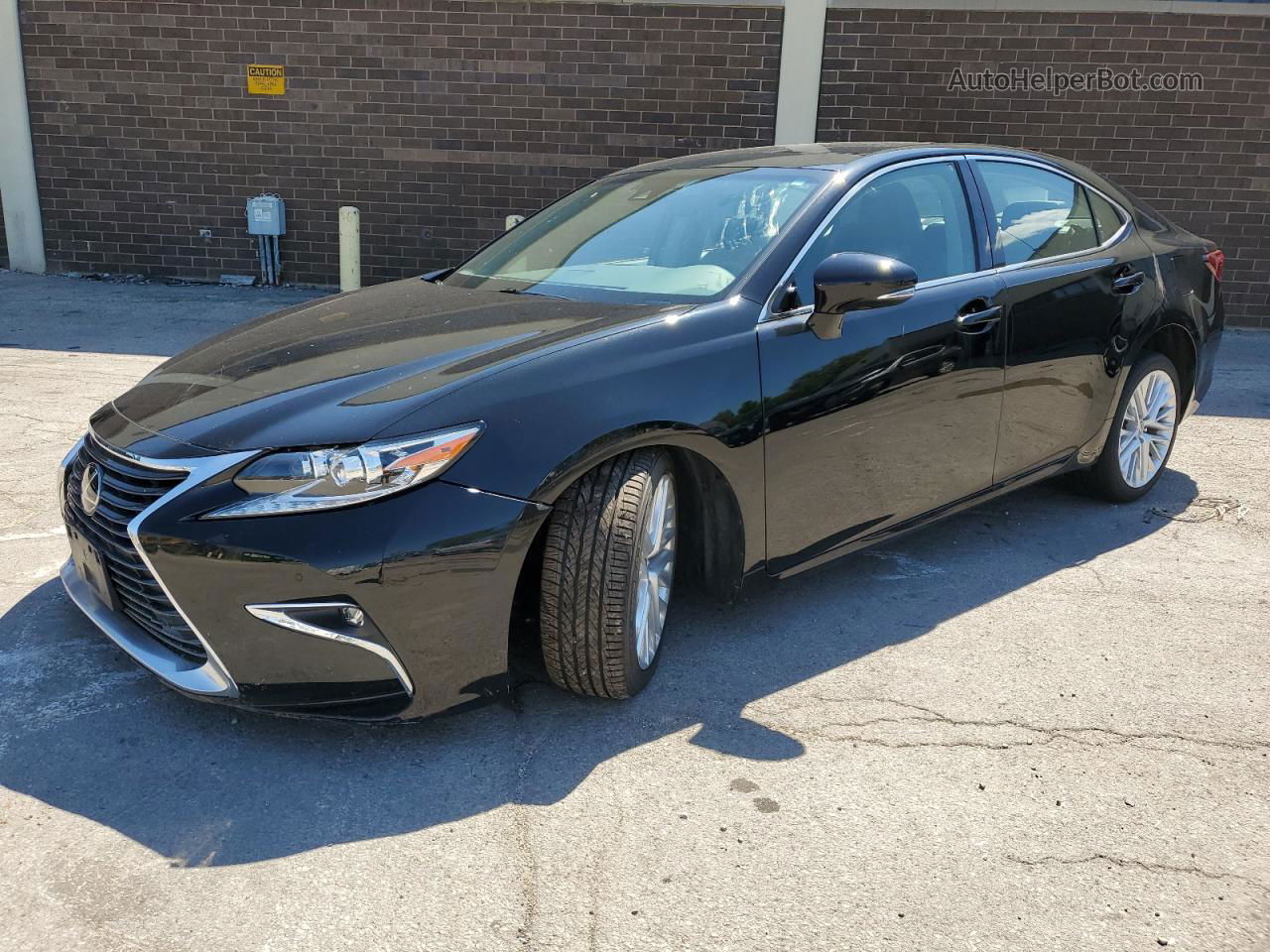 2018 Lexus Es 350 Black vin: 58ABK1GG3JU095888