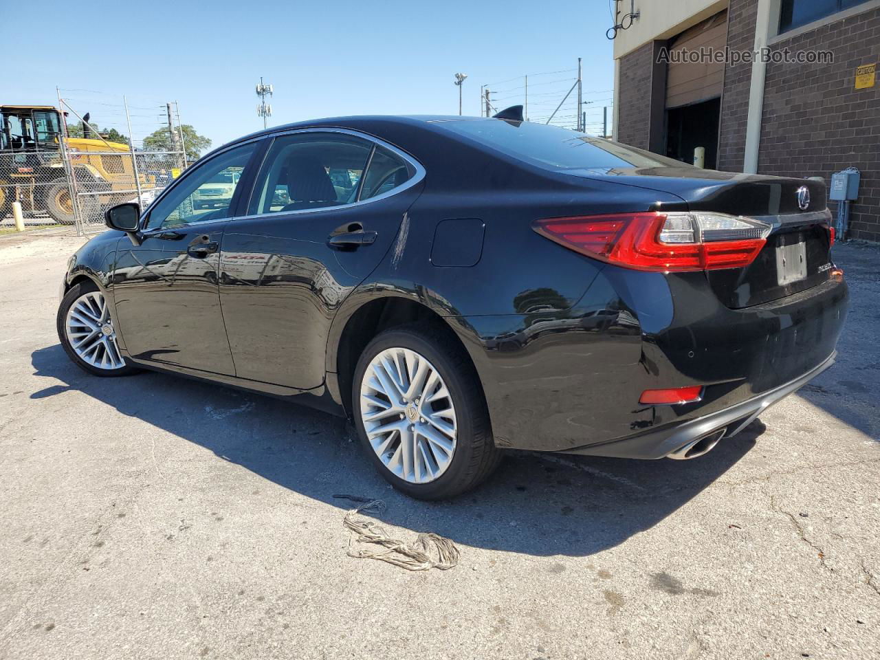 2018 Lexus Es 350 Black vin: 58ABK1GG3JU095888