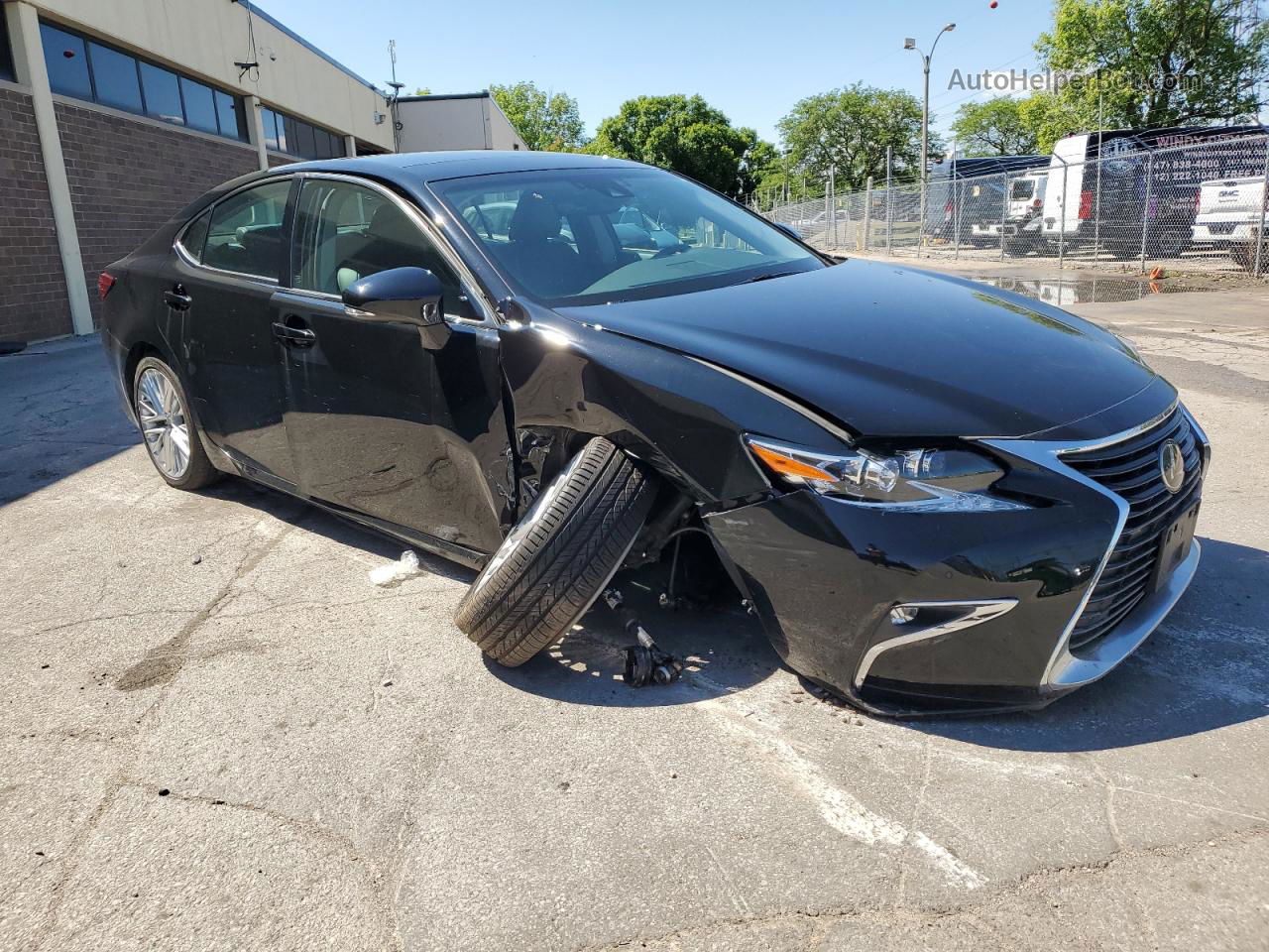 2018 Lexus Es 350 Black vin: 58ABK1GG3JU095888