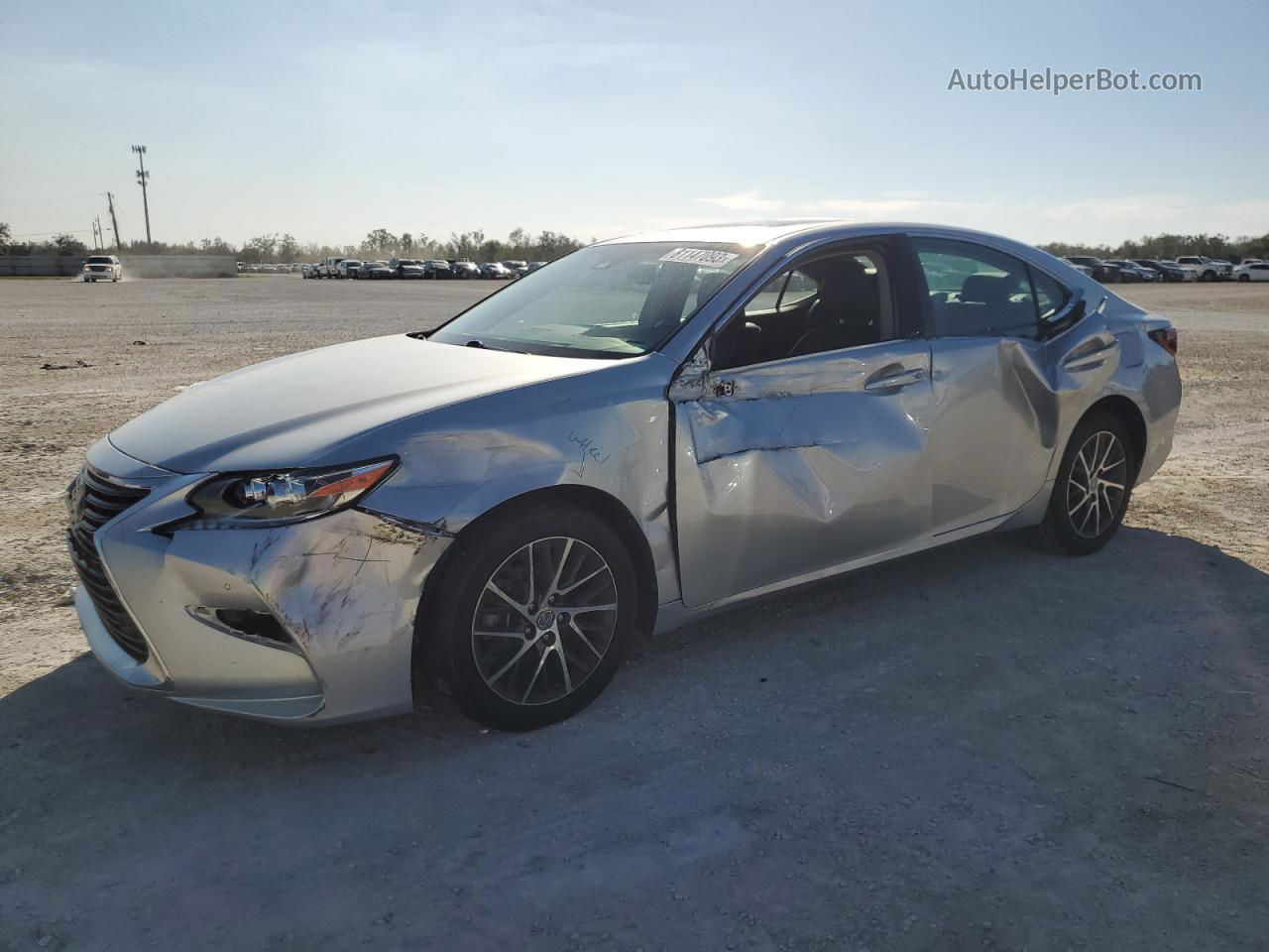 2018 Lexus Es 350 Silver vin: 58ABK1GG3JU104797