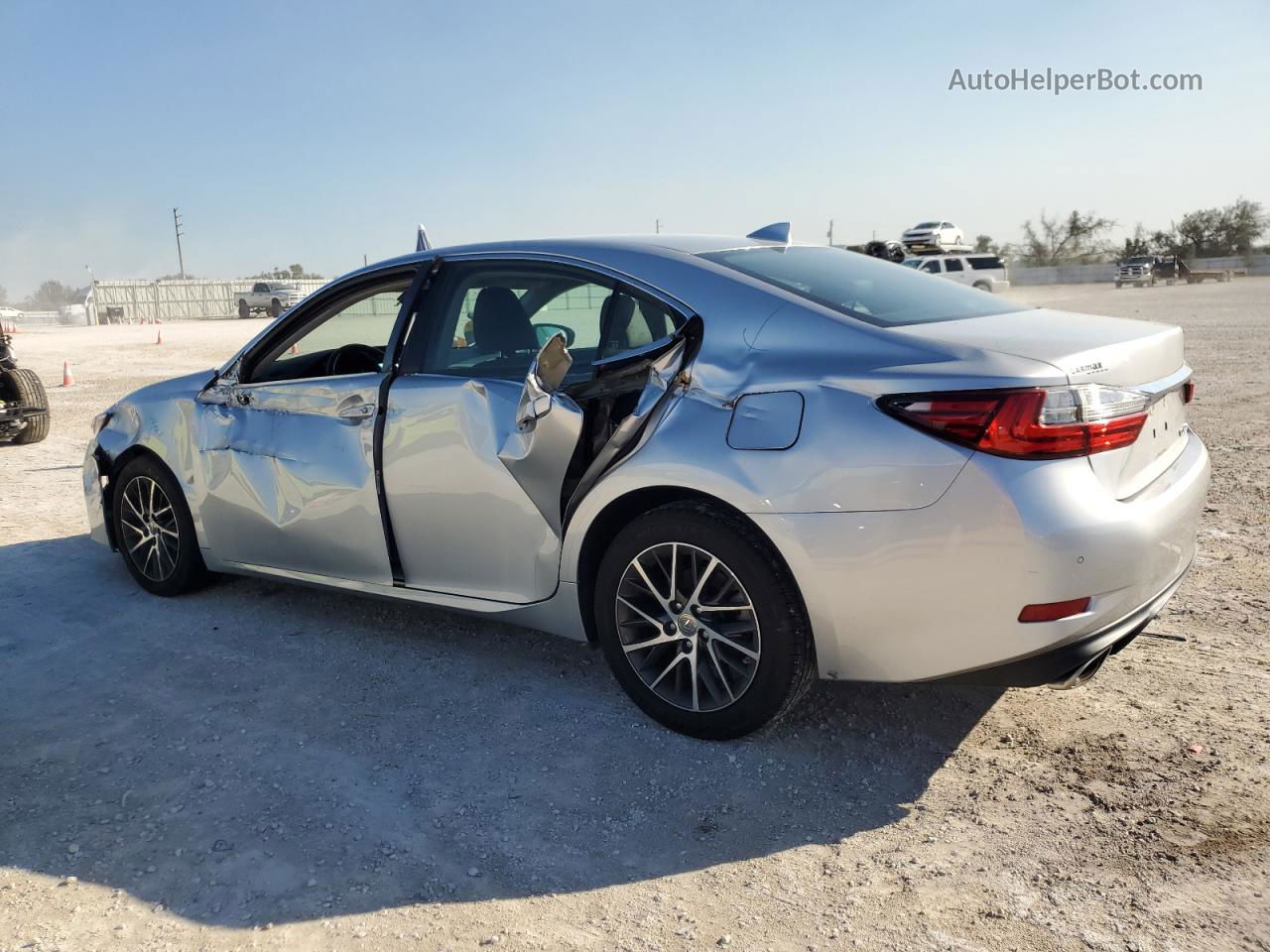 2018 Lexus Es 350 Silver vin: 58ABK1GG3JU104797